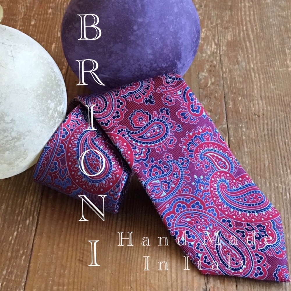 Brioni Handmade In Italy Pure Silk Tie